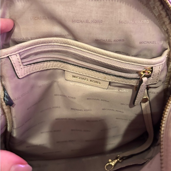 Michael Kors Pink Leather Backpack with Gold Hardware - Picture 4 of 10